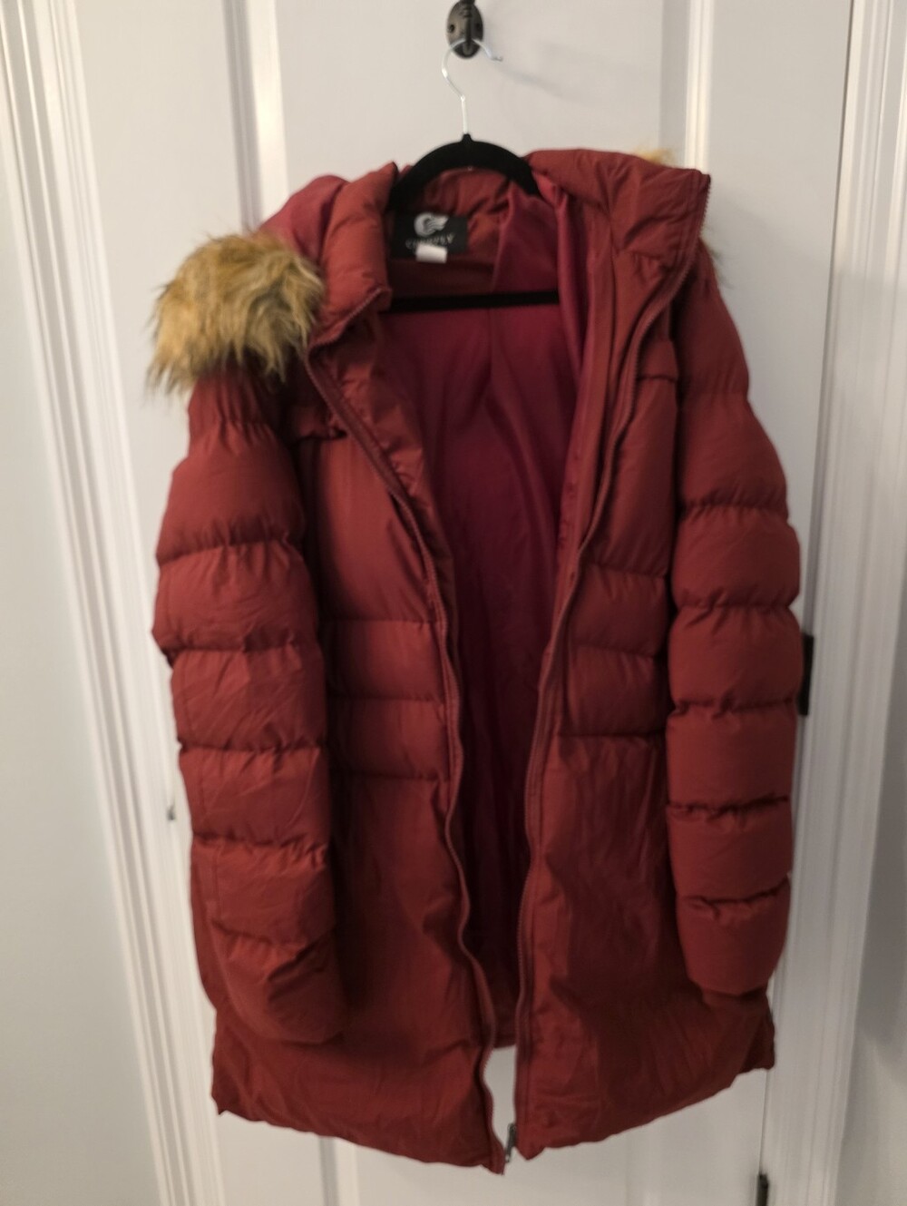 Women's Red Puffer Jacket
